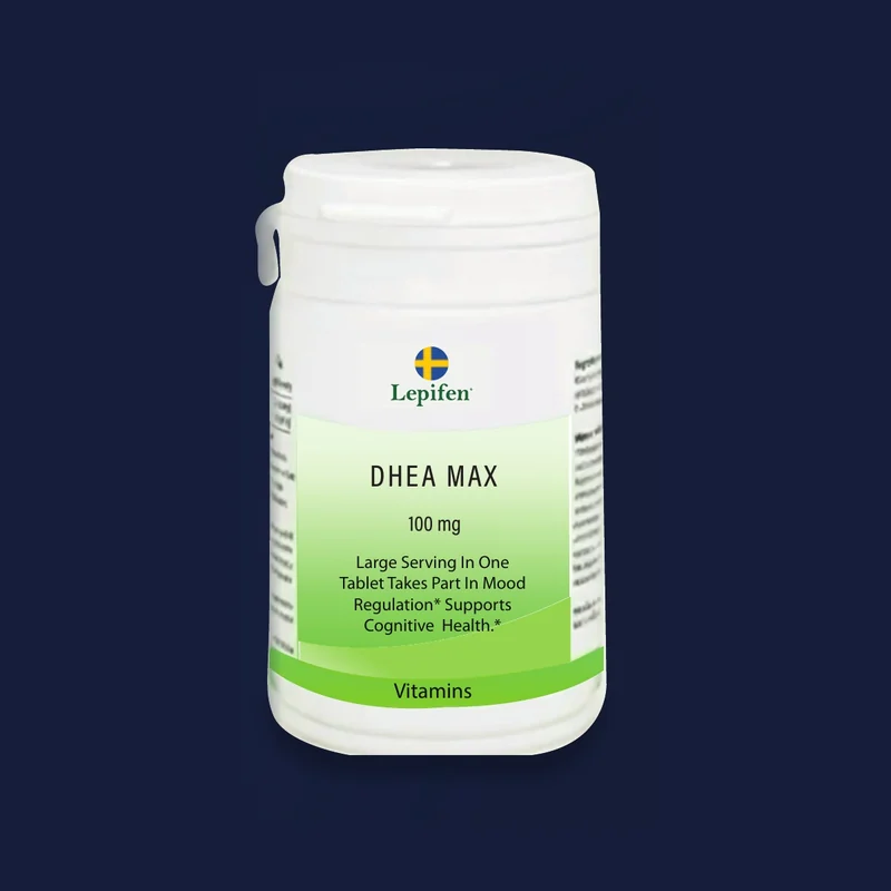 DHEA Max, förpackning för kosttillskott