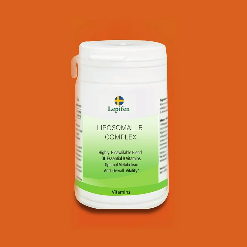 Liposomal B Complex, förpackning för kosttillskott