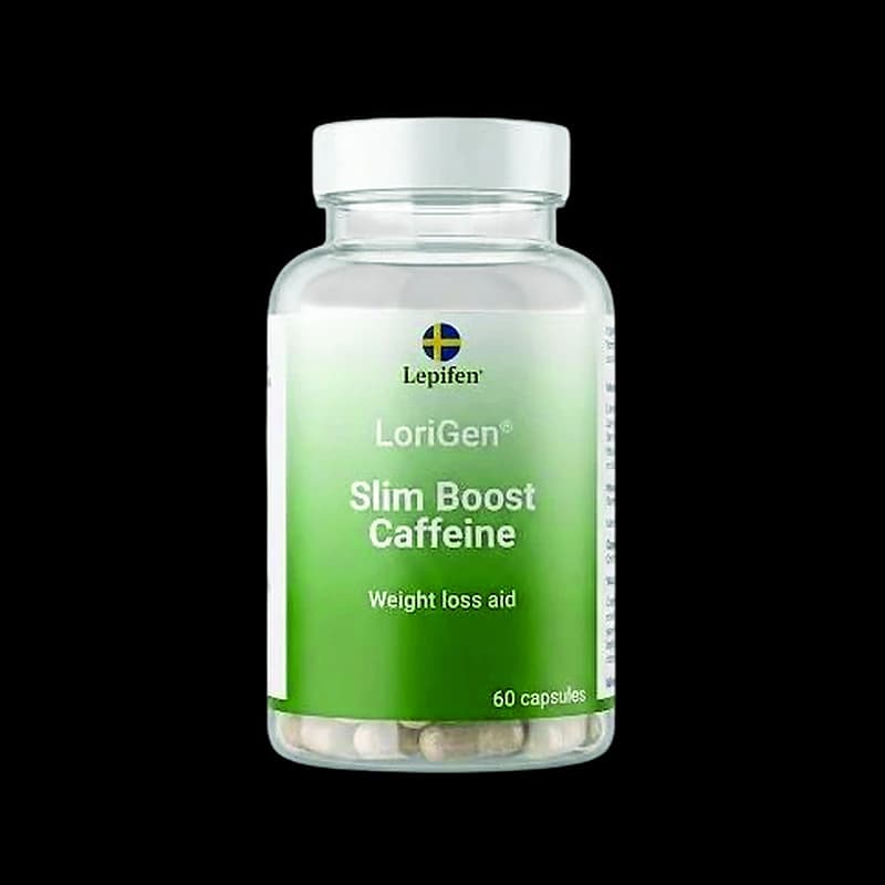 LoriGen Slim Boost Caffeine, förpackning för kosttillskott