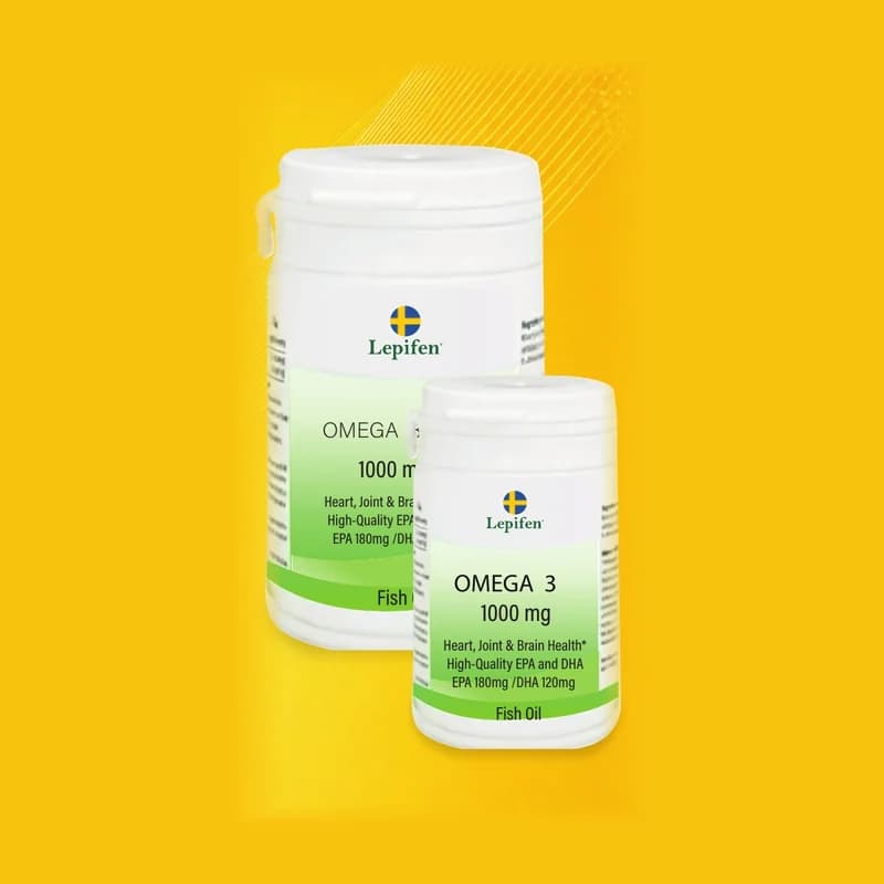 Omega3, förpackning för kosttillskott