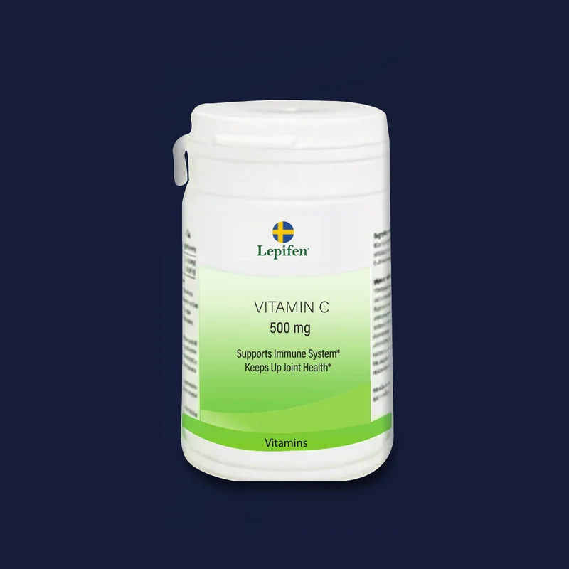 Vitamin C, förpackning för kosttillskott