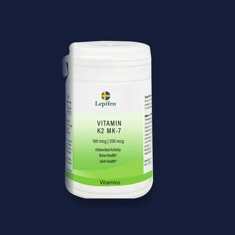 Vitamin K2 MK-7, förpackning för kosttillskott